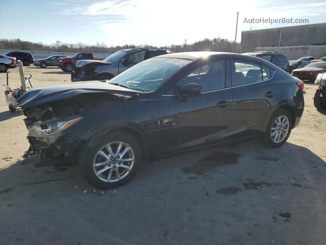 2014 Mazda 3 Touring Black vin: JM1BM1V71E1120383