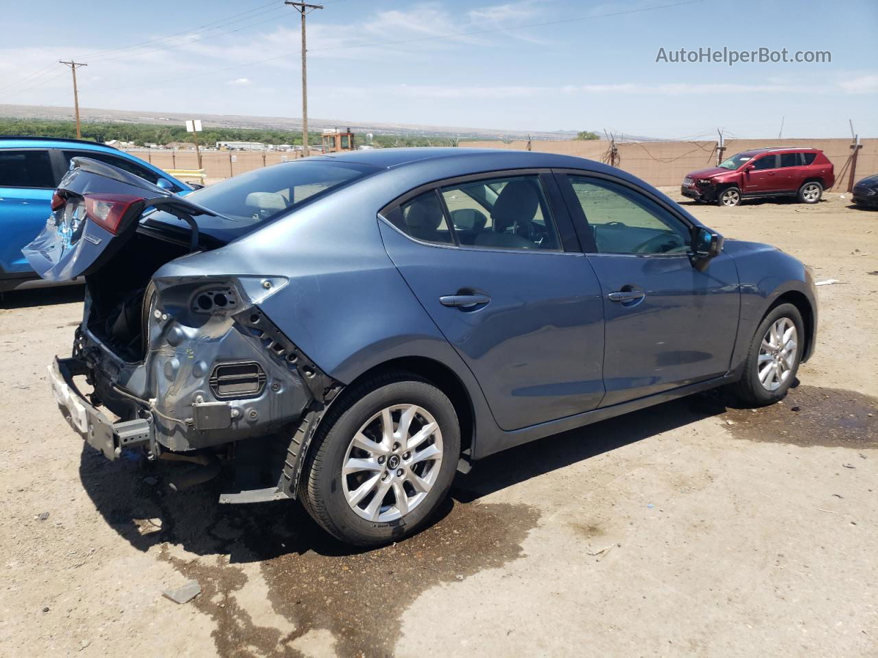 2015 Mazda 3 Touring Blue vin: JM1BM1V71F1248835