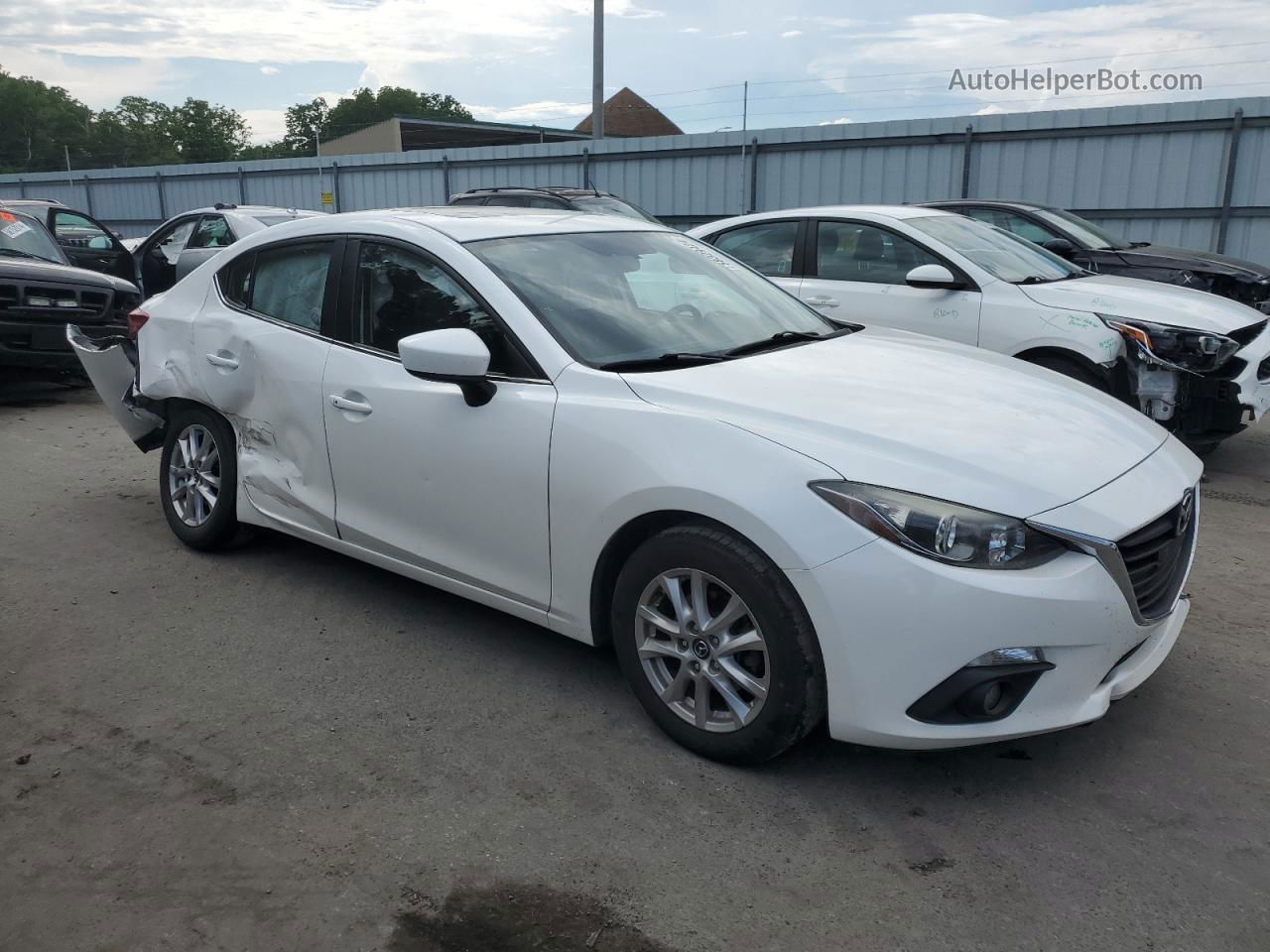 2016 Mazda 3 Touring White vin: JM1BM1V71G1298510