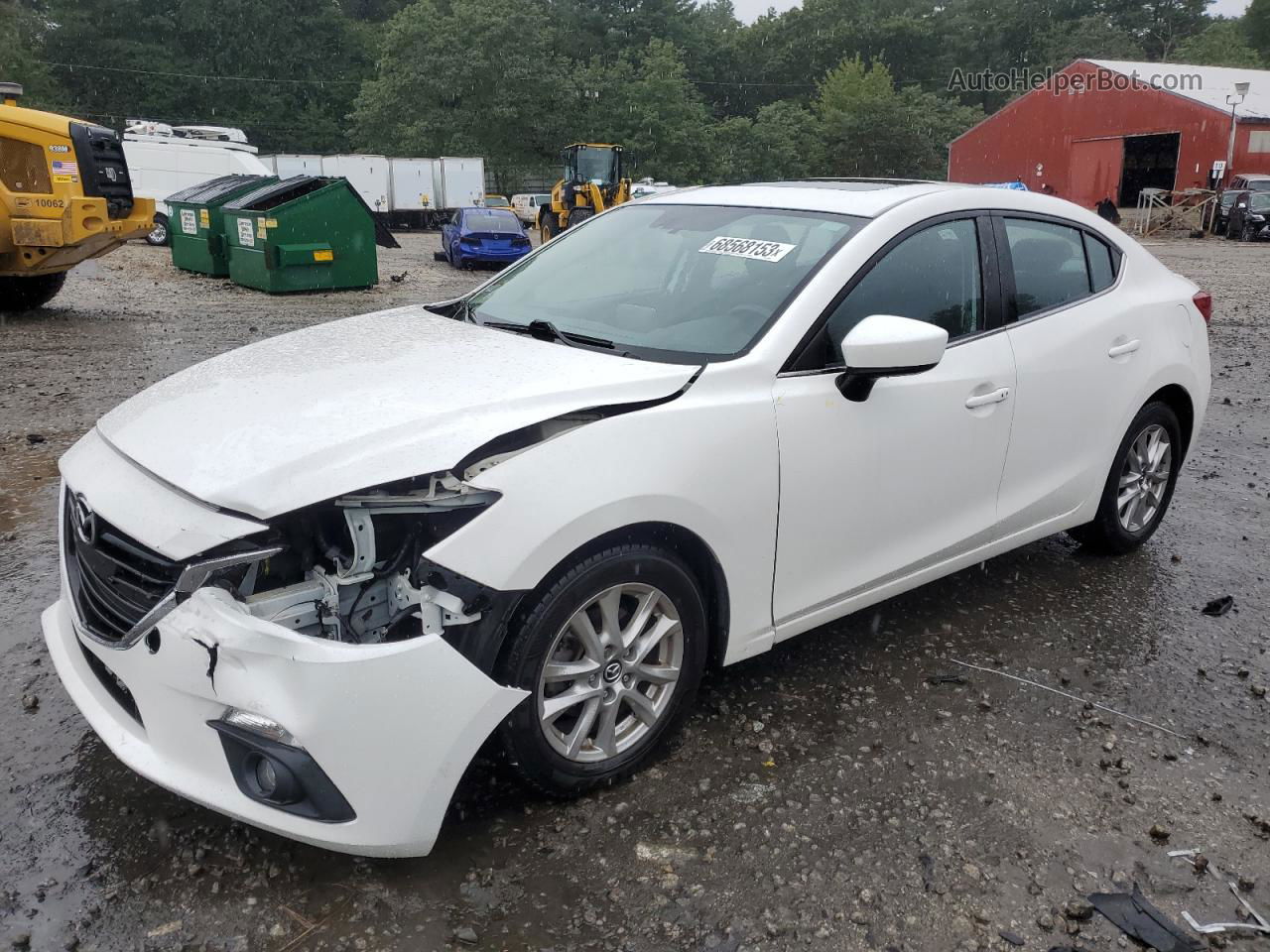 2016 Mazda 3 Touring White vin: JM1BM1V72G1284437