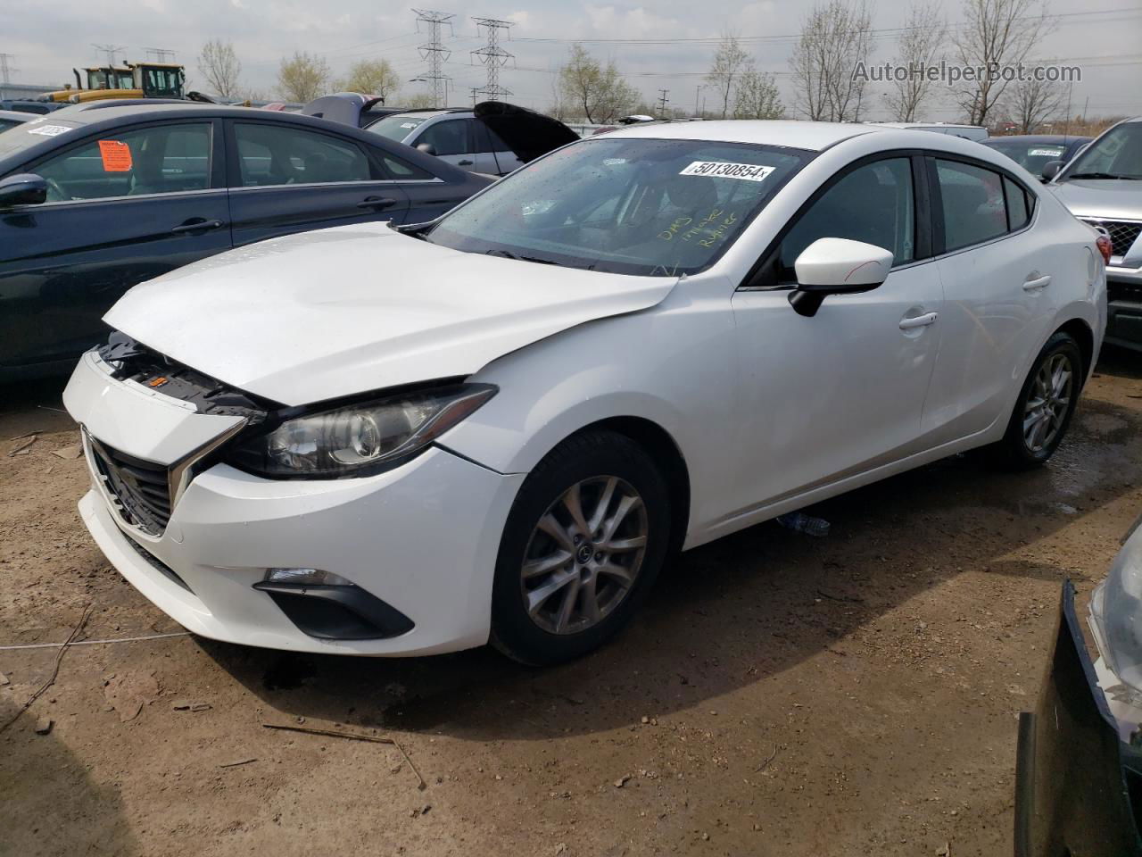 2014 Mazda 3 Touring White vin: JM1BM1V73E1113600