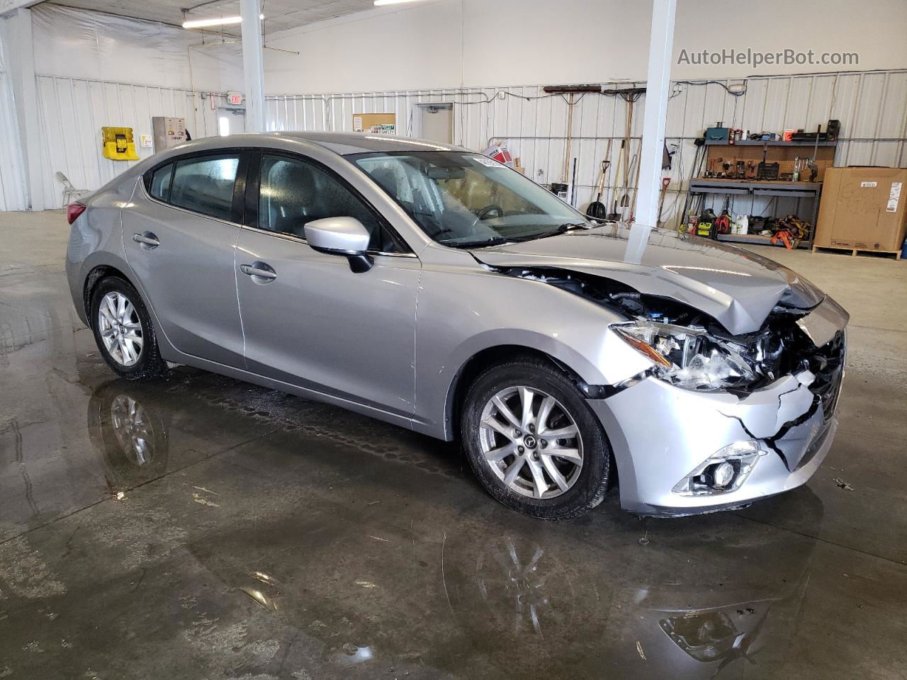 2014 Mazda 3 Touring Silver vin: JM1BM1V73E1149173