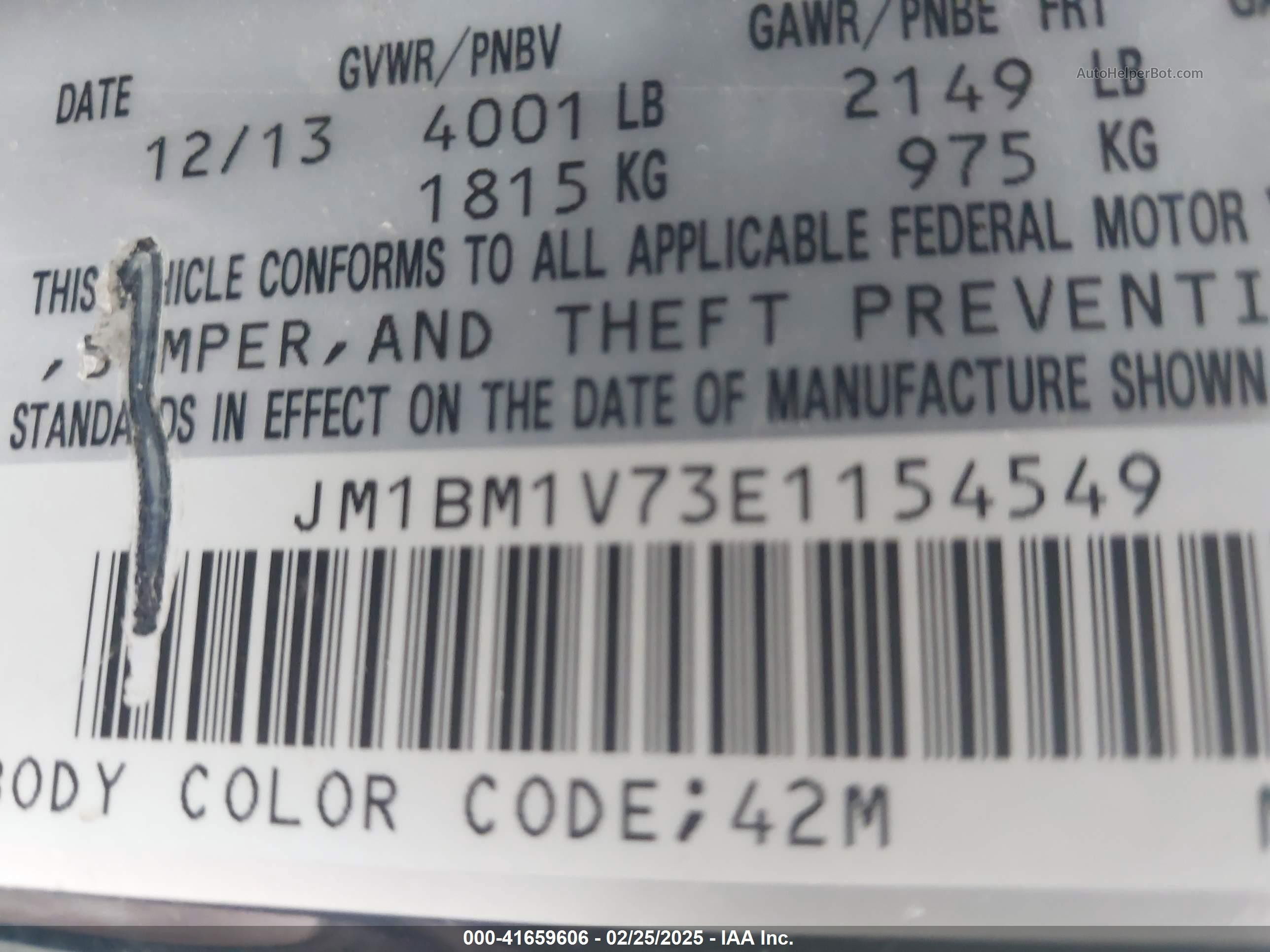 2014 Mazda Mazda3 I Touring Blue vin: JM1BM1V73E1154549