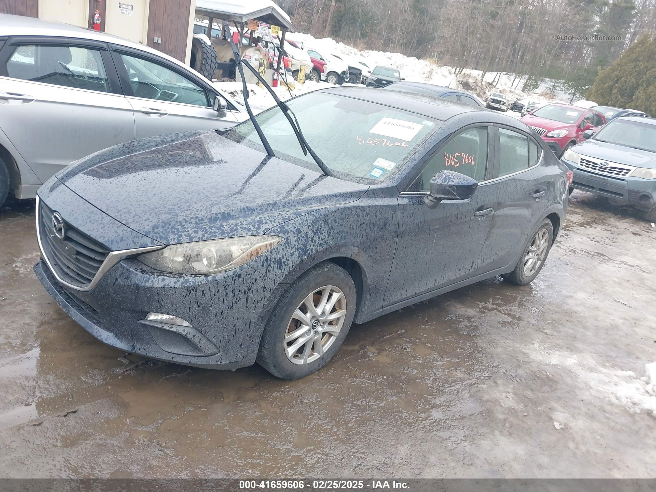 2014 Mazda Mazda3 I Touring Blue vin: JM1BM1V73E1154549