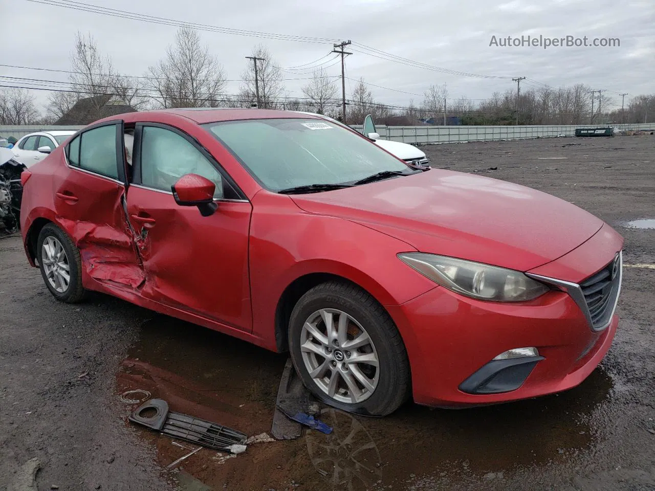 2014 Mazda 3 Touring Red vin: JM1BM1V73E1170721