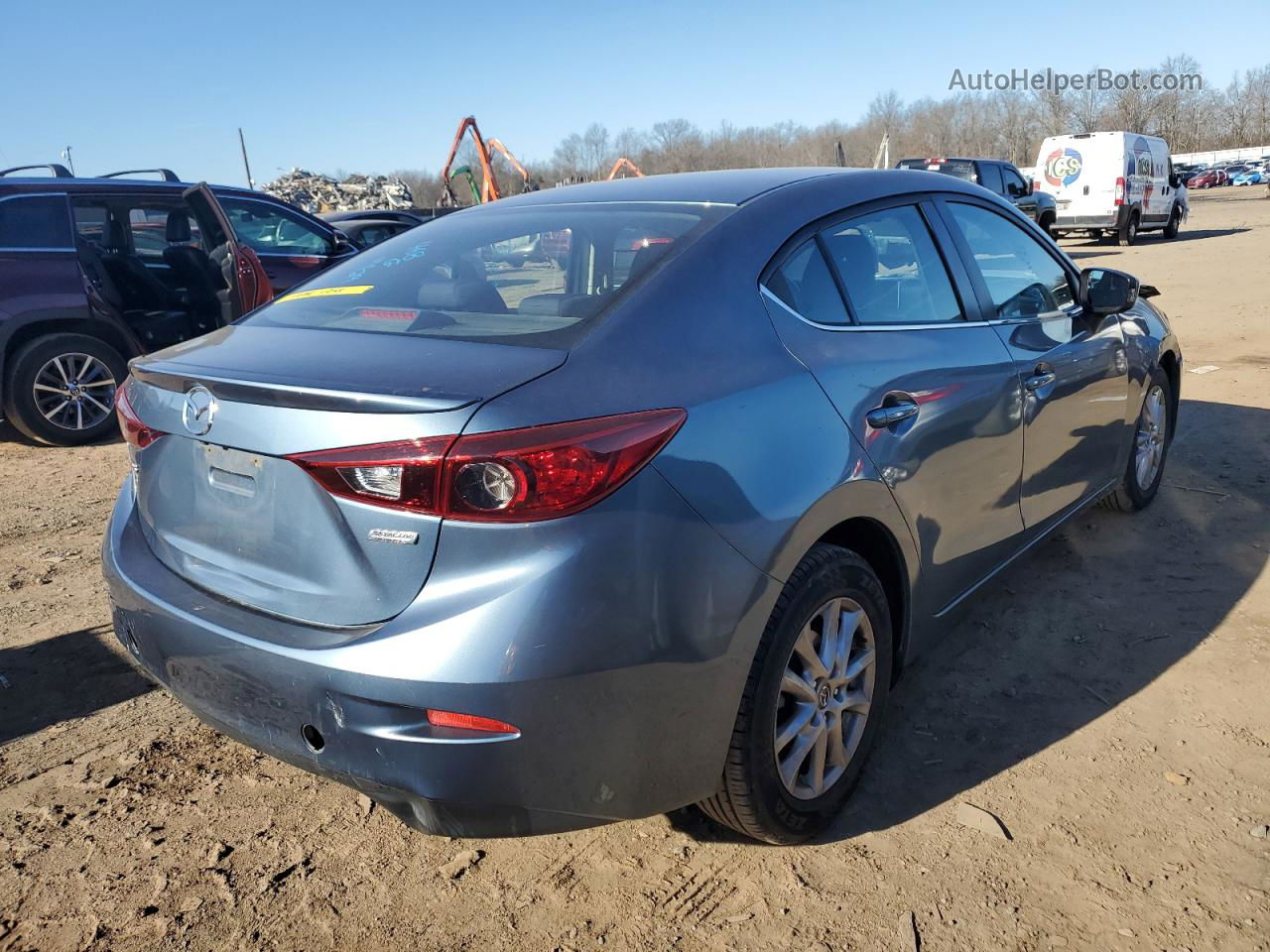 2016 Mazda 3 Touring Blue vin: JM1BM1V73G1324606