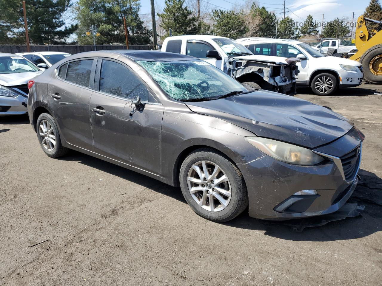 2014 Mazda 3 Touring Gray vin: JM1BM1V74E1107241