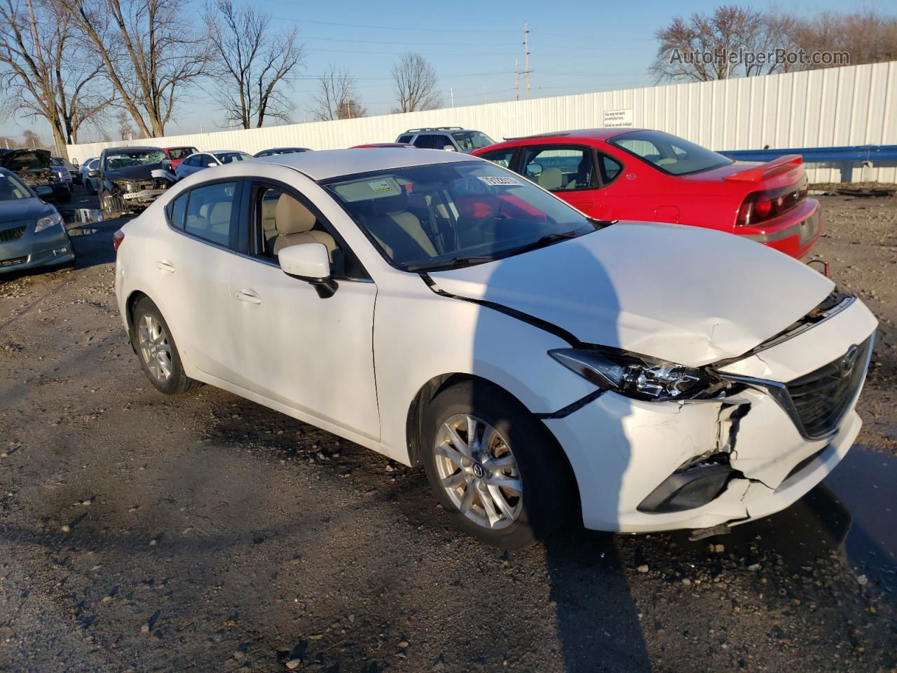 2014 Mazda 3 Touring Белый vin: JM1BM1V74E1107465