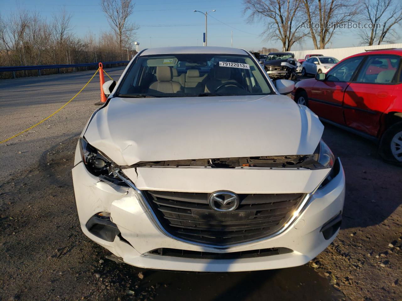 2014 Mazda 3 Touring White vin: JM1BM1V74E1107465