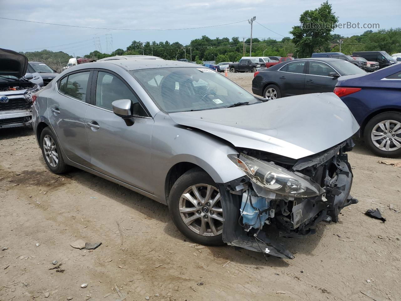 2014 Mazda 3 Touring Silver vin: JM1BM1V74E1123715