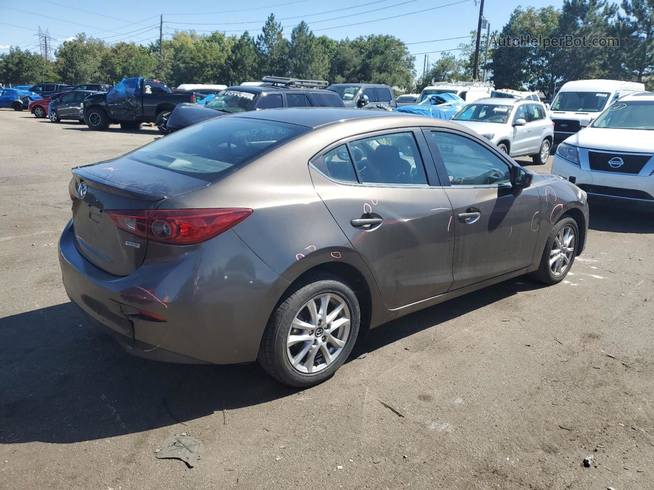 2014 Mazda 3 Touring Gray vin: JM1BM1V75E1114036