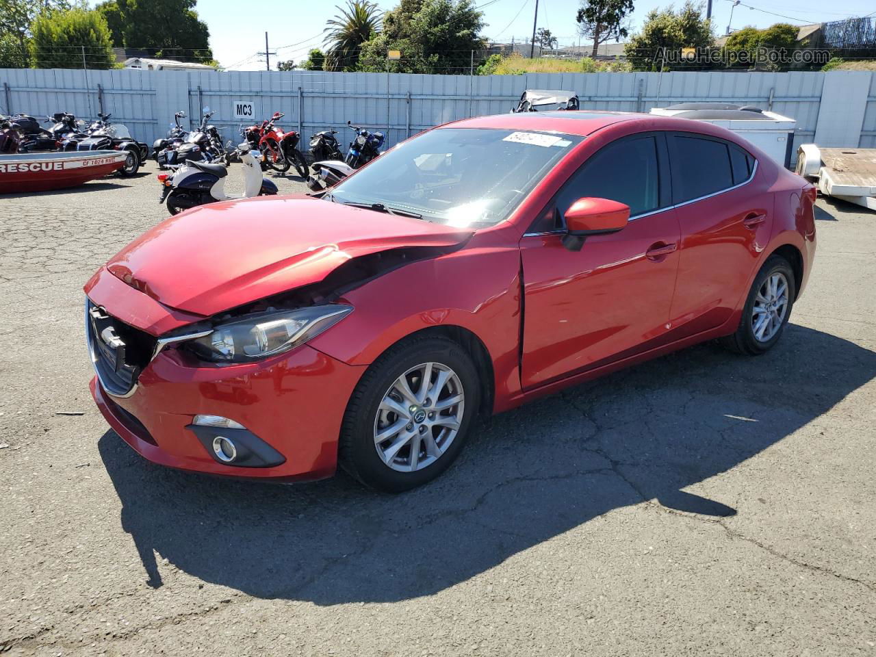 2014 Mazda 3 Touring Red vin: JM1BM1V75E1127112