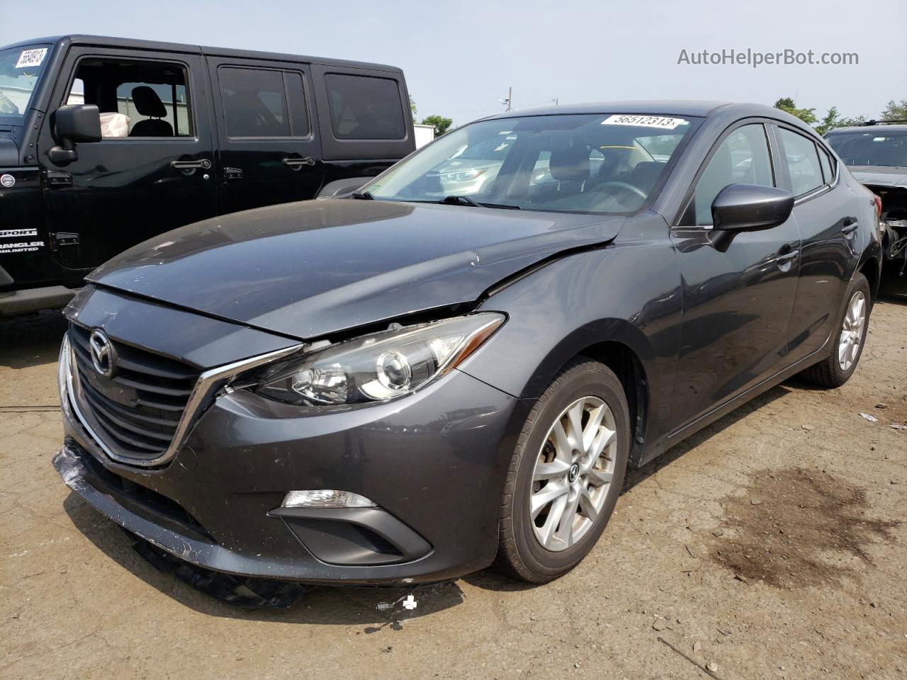 2014 Mazda 3 Touring Gray vin: JM1BM1V75E1155881