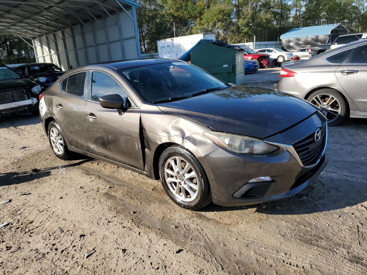 2014 Mazda 3 Touring Серый vin: JM1BM1V75E1160675