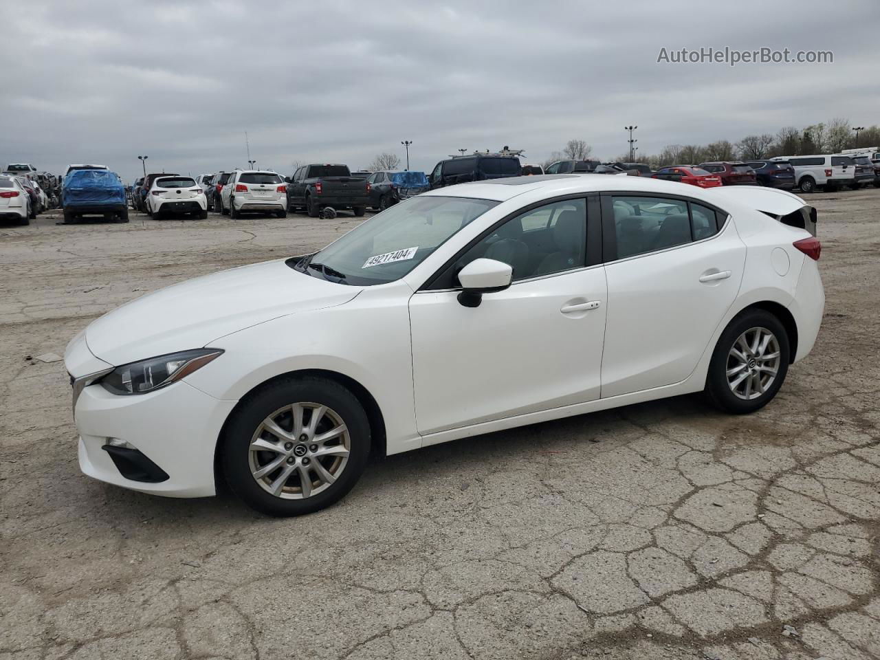 2014 Mazda 3 Touring White vin: JM1BM1V75E1184622