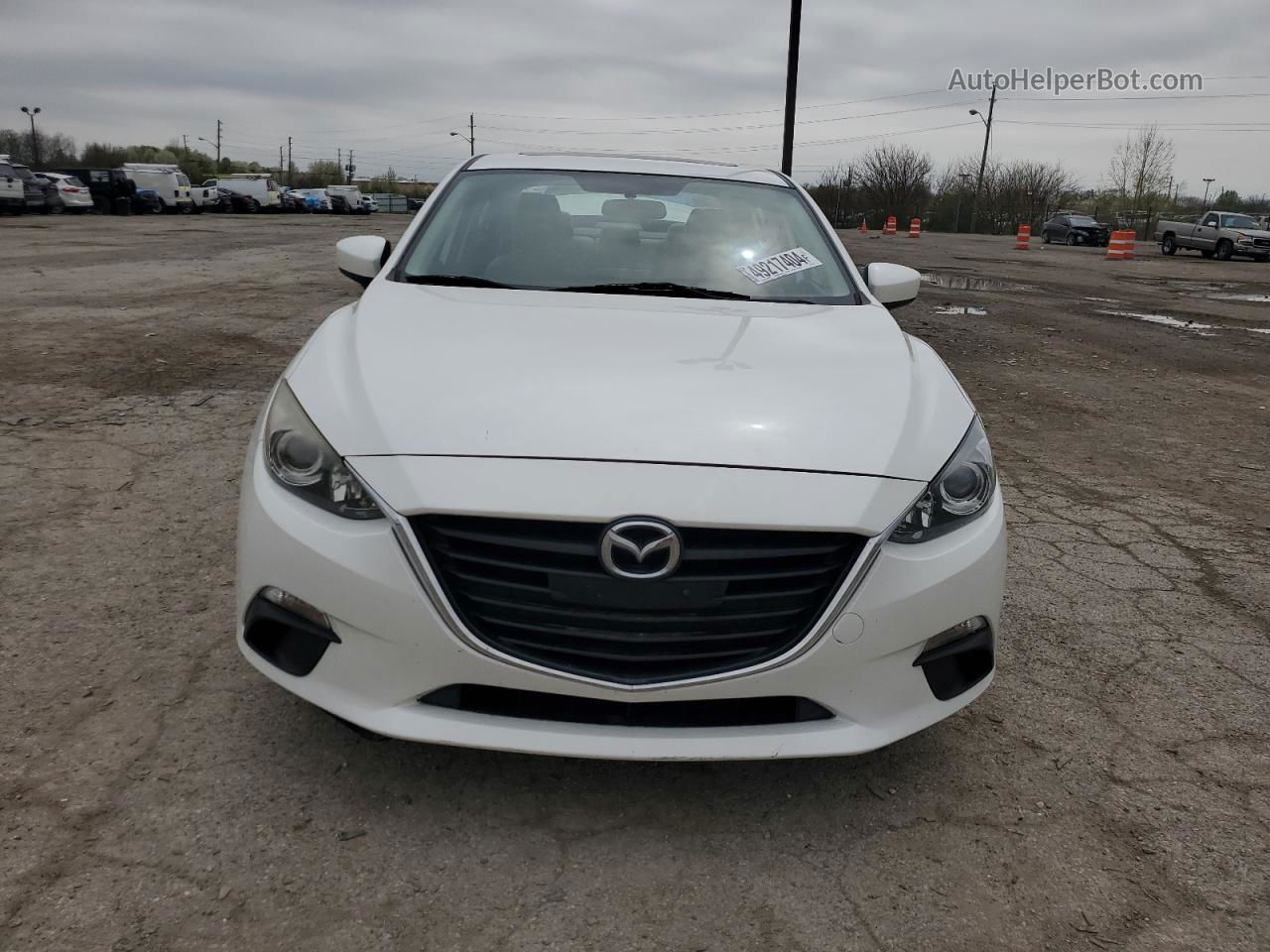 2014 Mazda 3 Touring White vin: JM1BM1V75E1184622