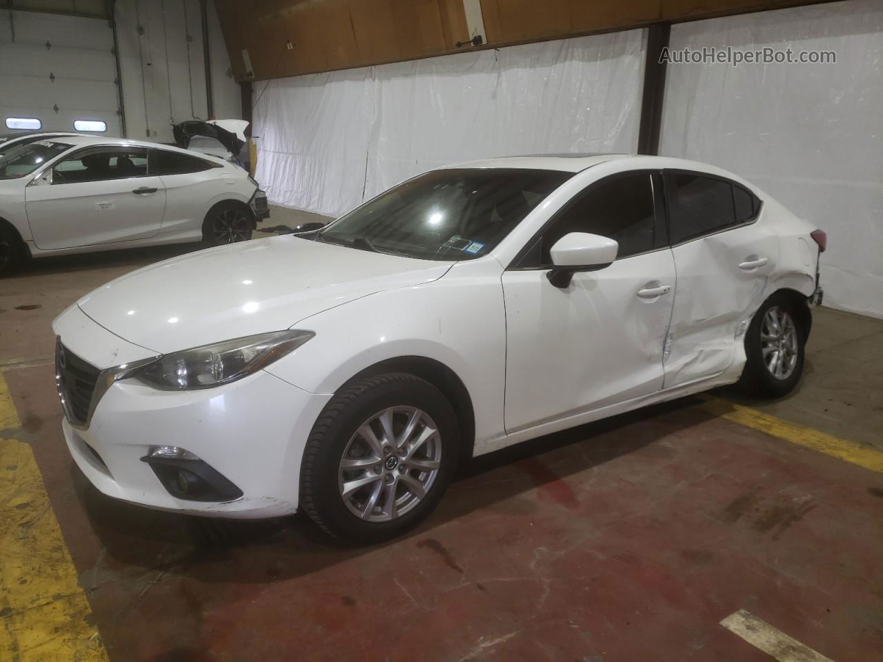 2016 Mazda 3 Touring White vin: JM1BM1V75G1329189