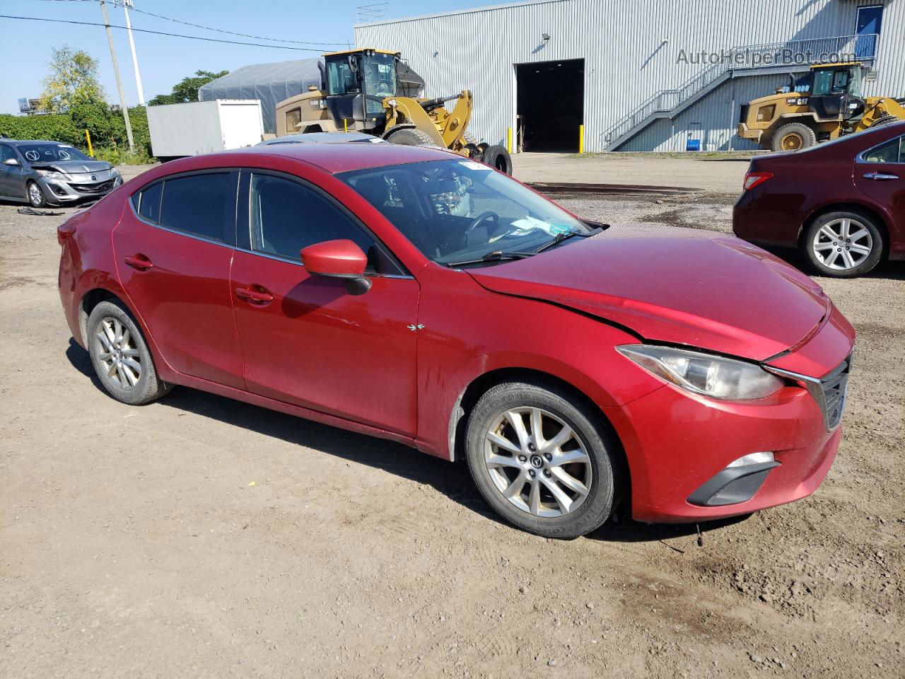 2014 Mazda 3 Touring Burgundy vin: JM1BM1V76E1133193