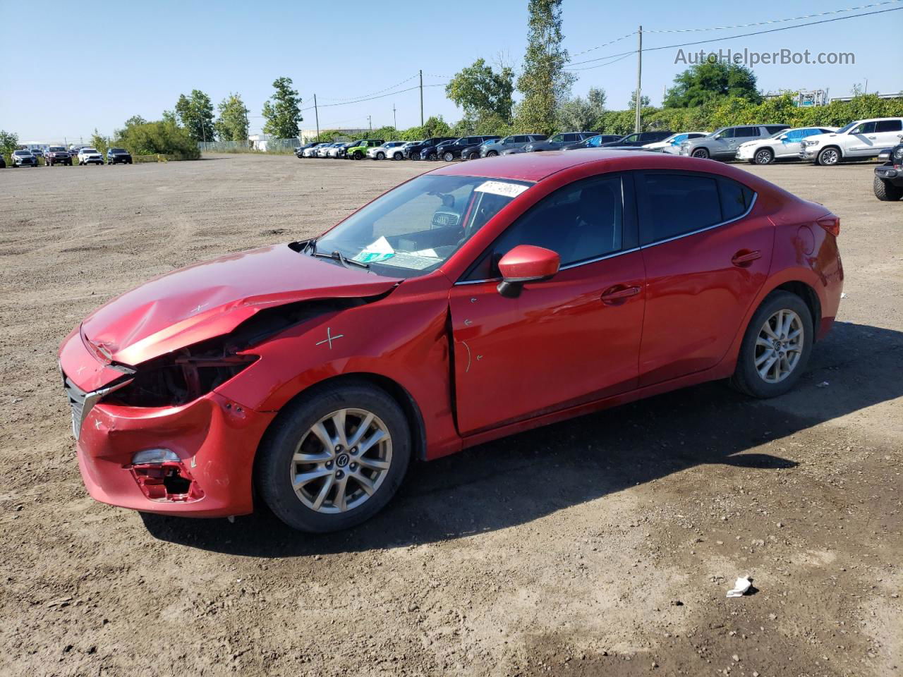 2014 Mazda 3 Touring Burgundy vin: JM1BM1V76E1133193