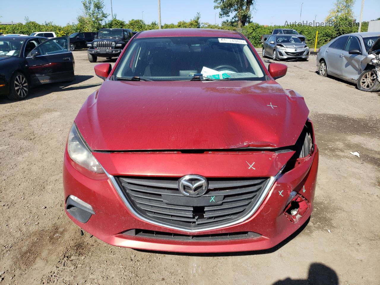 2014 Mazda 3 Touring Burgundy vin: JM1BM1V76E1133193