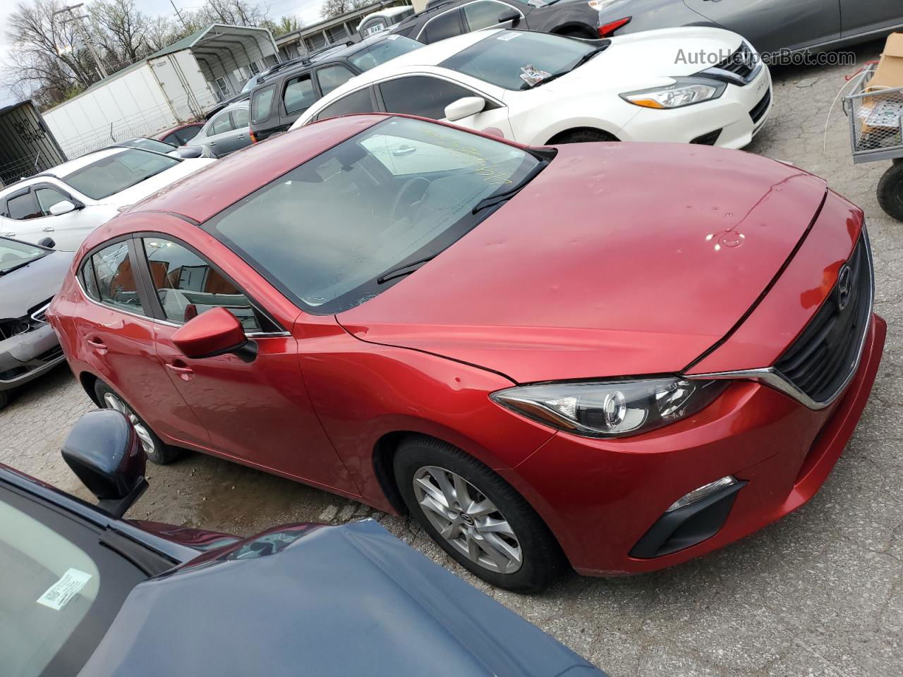 2014 Mazda 3 Touring Красный vin: JM1BM1V77E1141190