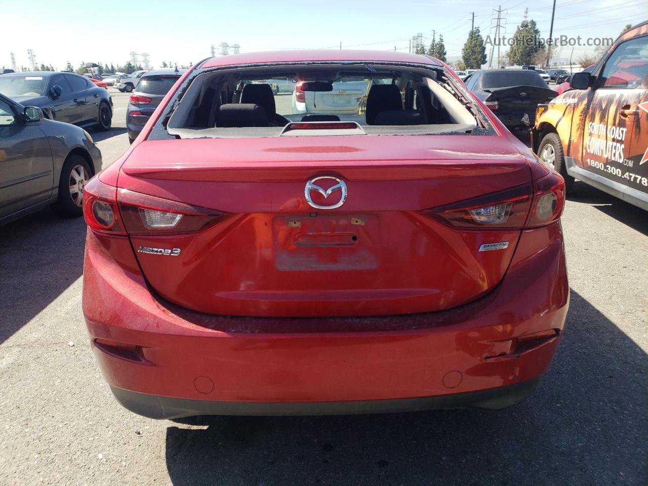 2016 Mazda 3 Touring Red vin: JM1BM1V77G1279640