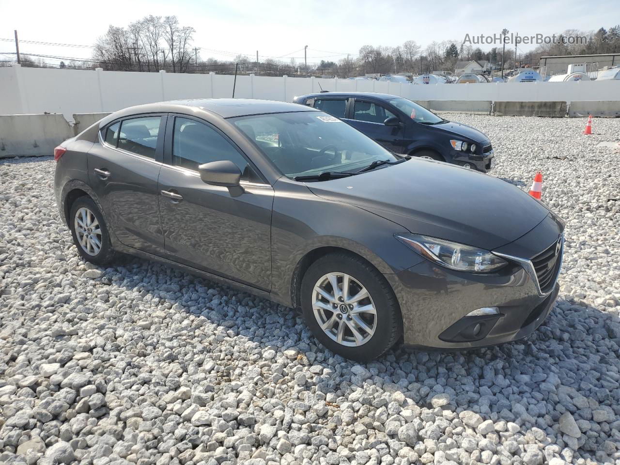 2016 Mazda 3 Touring Gray vin: JM1BM1V77G1318436