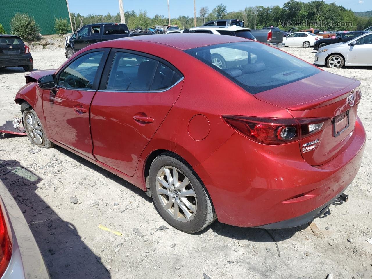 2014 Mazda 3 Touring Красный vin: JM1BM1V78E1123328