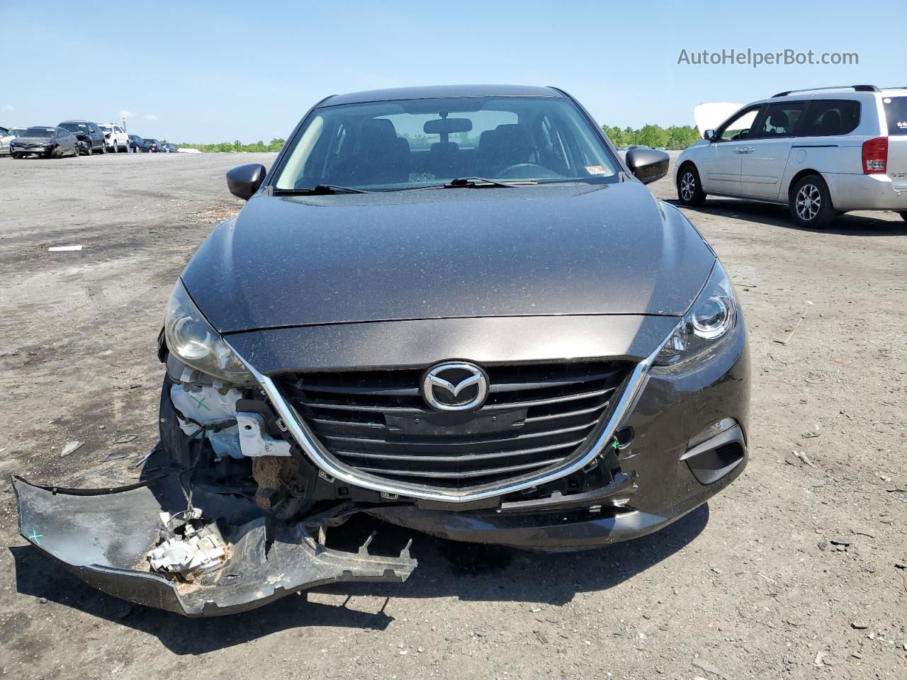 2014 Mazda 3 Touring Угольный vin: JM1BM1V78E1213434