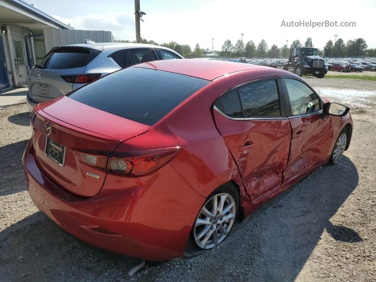 2016 Mazda 3 Touring Red vin: JM1BM1V78G1320695