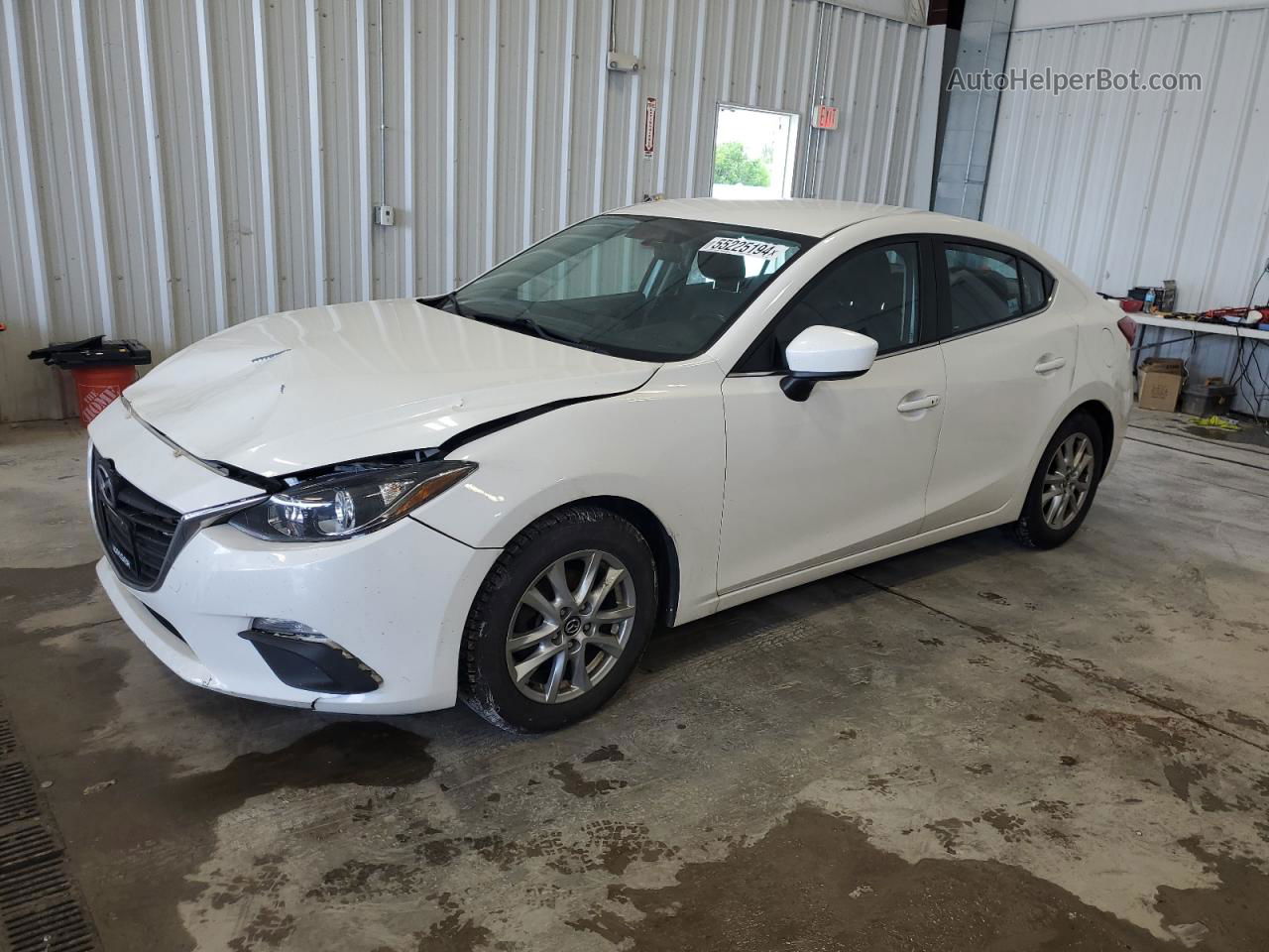 2014 Mazda 3 Touring White vin: JM1BM1V79E1115531