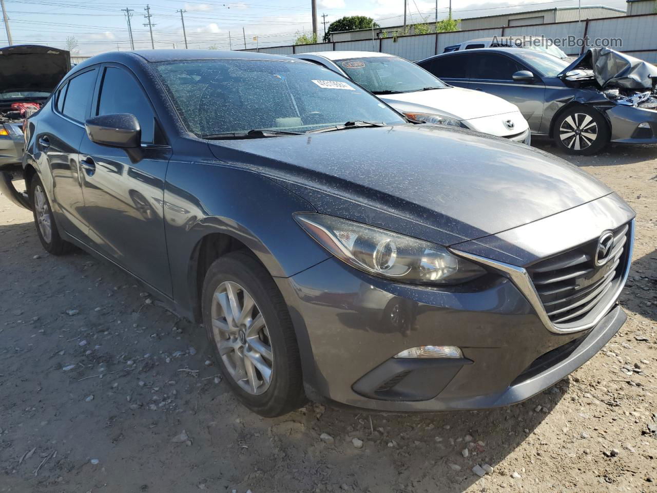 2014 Mazda 3 Touring Gray vin: JM1BM1V79E1194893