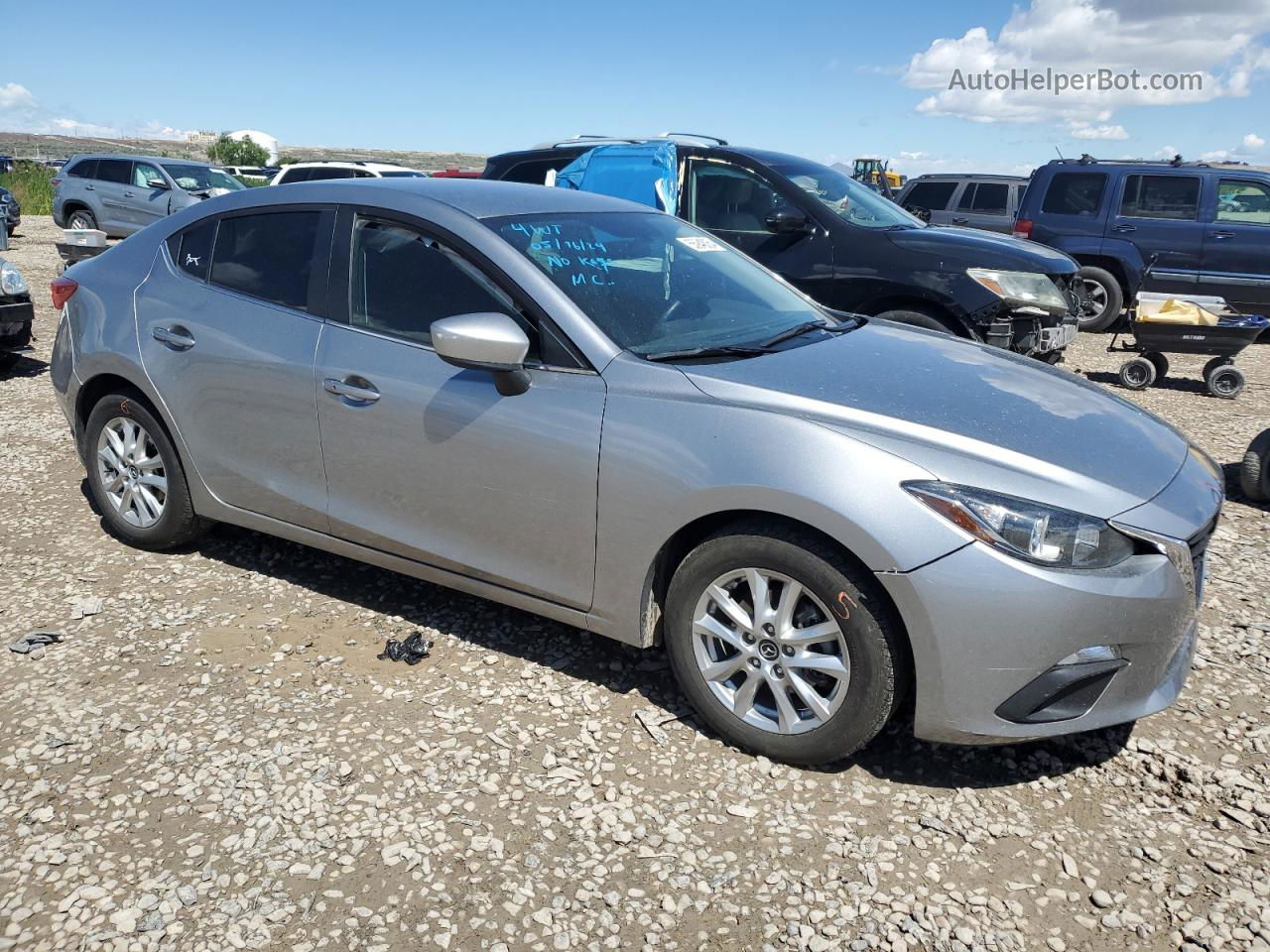 2014 Mazda 3 Touring Silver vin: JM1BM1V79E1207738