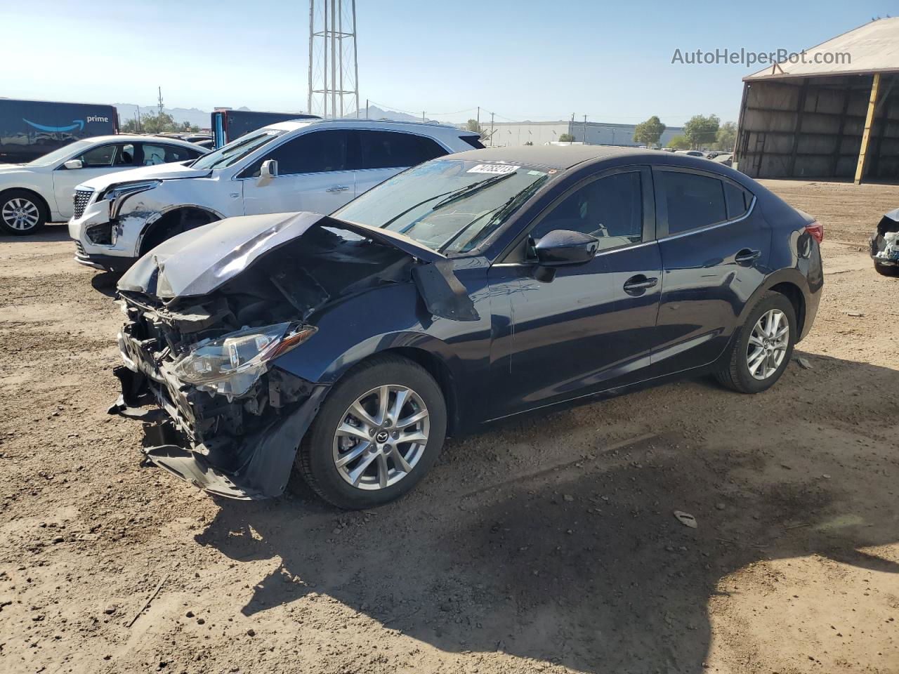 2015 Mazda 3 Touring Blue vin: JM1BM1V79F1250431