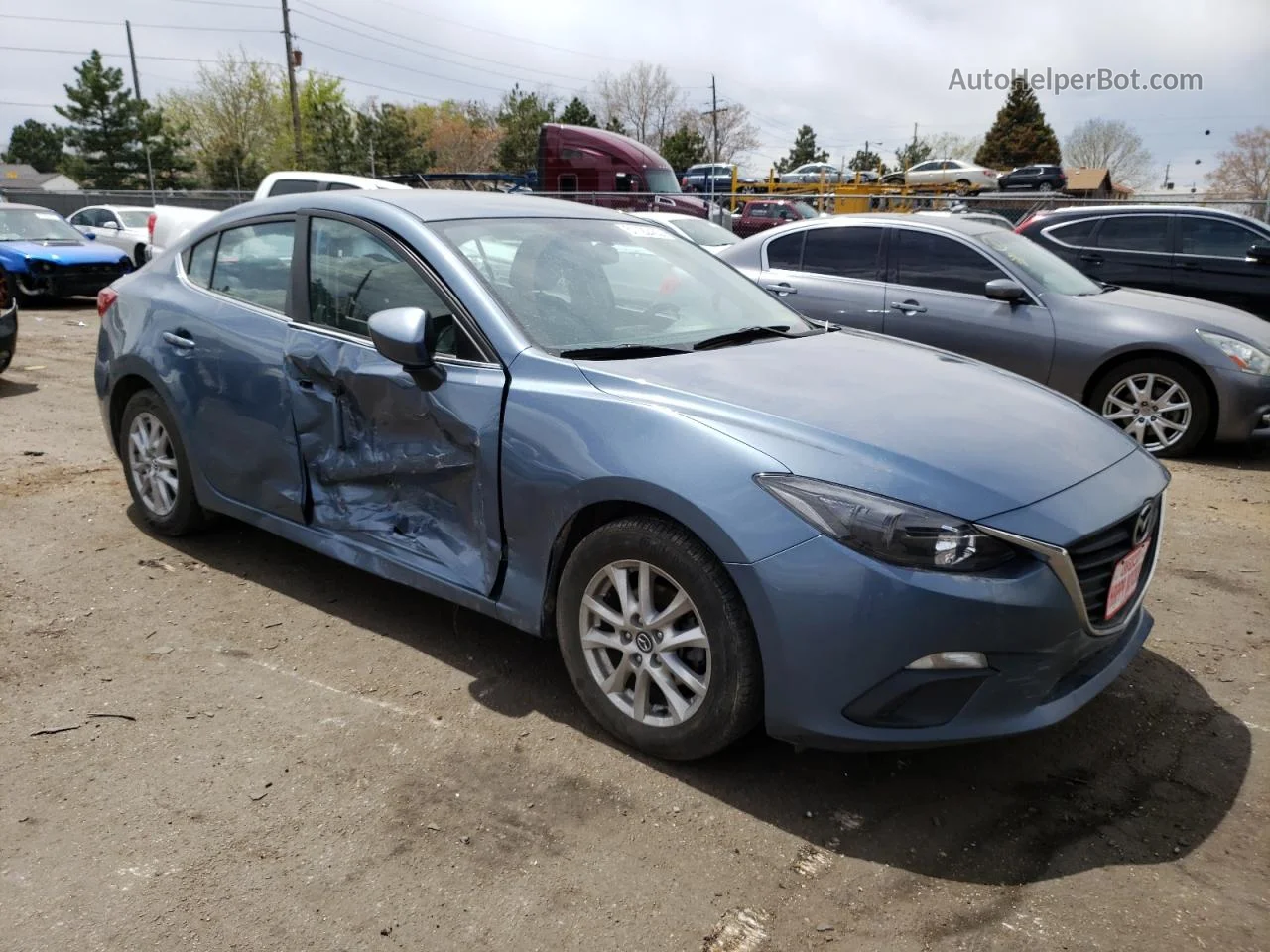 2014 Mazda 3 Touring Синий vin: JM1BM1V7XE1112914