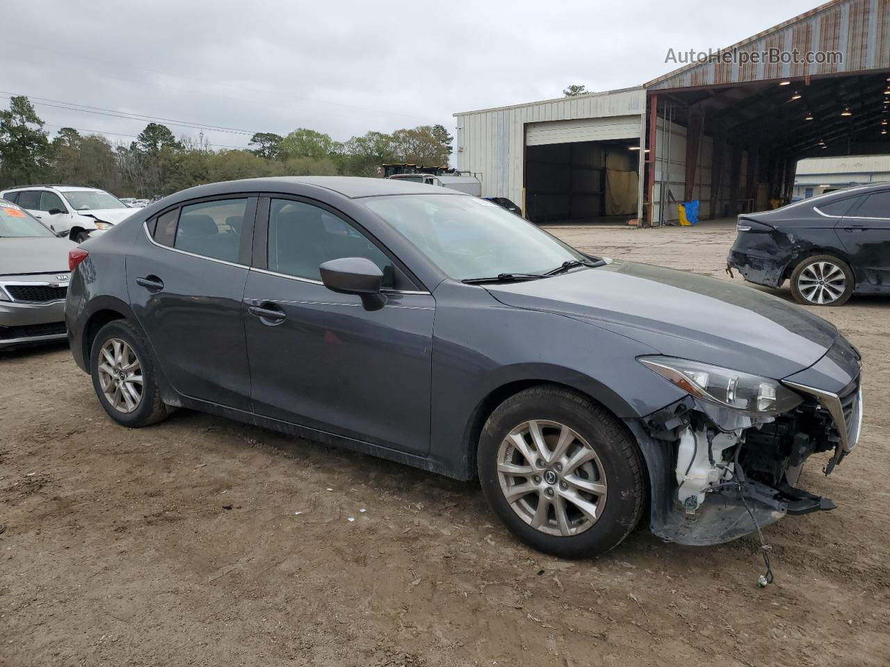 2015 Mazda 3 Touring Gray vin: JM1BM1V7XF1225876