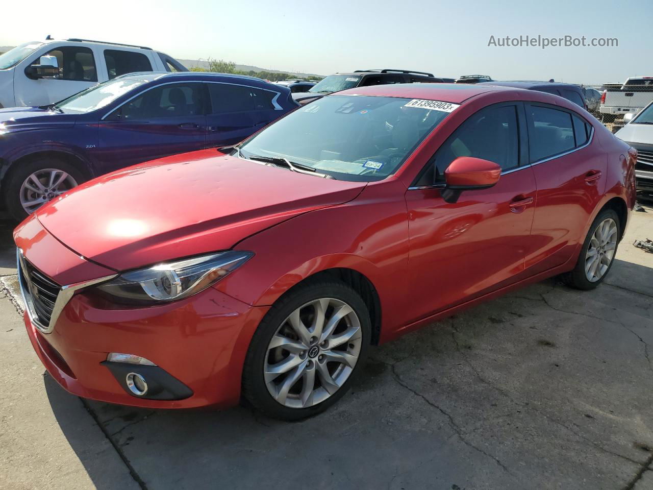 2014 Mazda 3 Grand Touring Red vin: JM1BM1W30E1168033