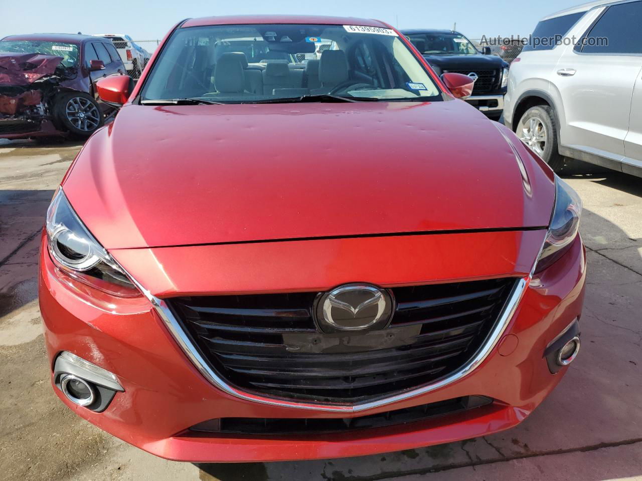 2014 Mazda 3 Grand Touring Red vin: JM1BM1W30E1168033