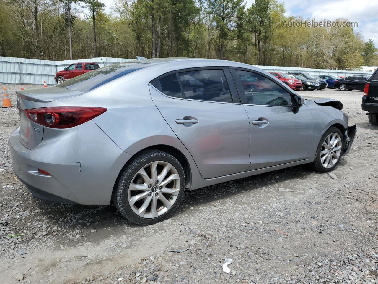 2014 Mazda 3 Grand Touring Silver vin: JM1BM1W30E1173961