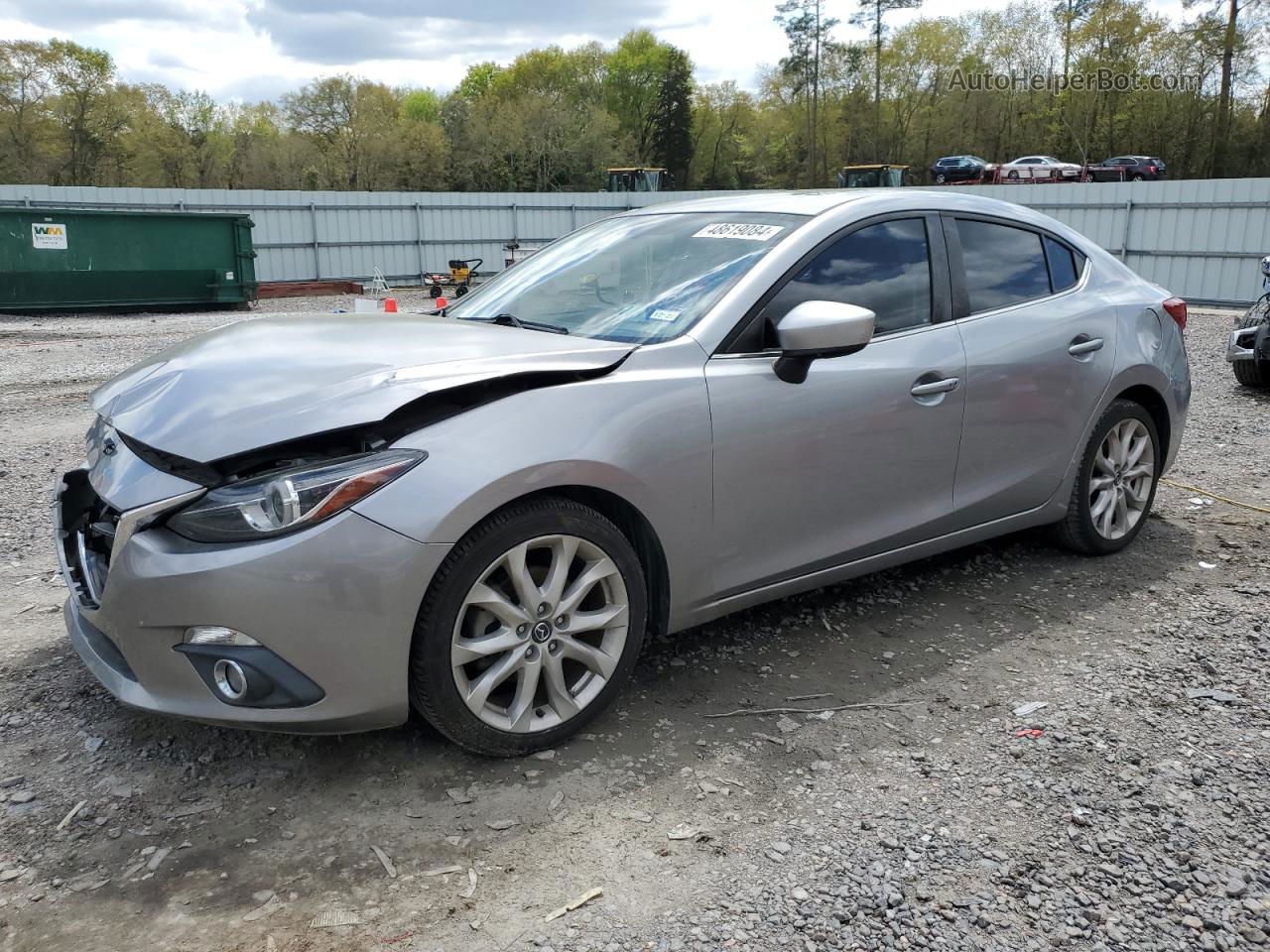 2014 Mazda 3 Grand Touring Silver vin: JM1BM1W30E1173961