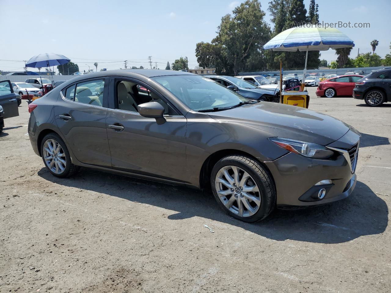 2015 Mazda 3 Grand Touring Brown vin: JM1BM1W30F1218656