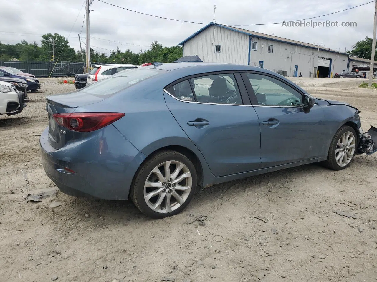 2014 Mazda 3 Grand Touring Blue vin: JM1BM1W31E1192518