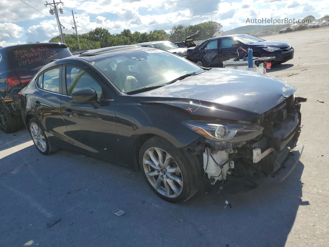 2014 Mazda 3 Grand Touring Black vin: JM1BM1W33E1150755