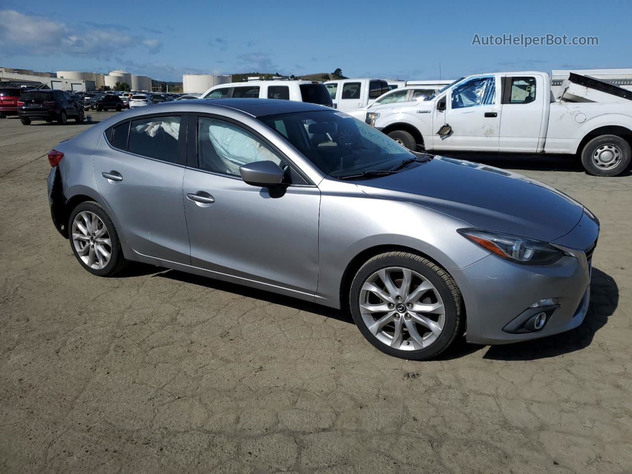 2014 Mazda 3 Grand Touring Gray vin: JM1BM1W33E1180869