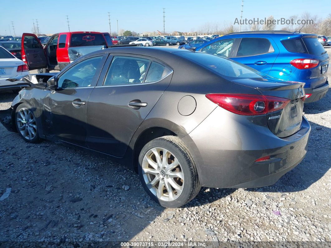 2014 Mazda Mazda3 S Grand Touring Brown vin: JM1BM1W33E1207925