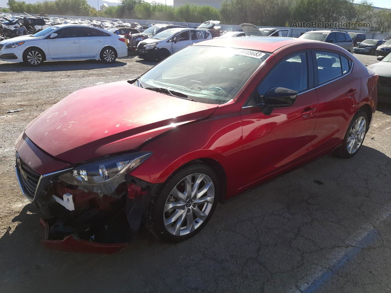 2016 Mazda 3 Touring Red vin: JM1BM1W33G1289626