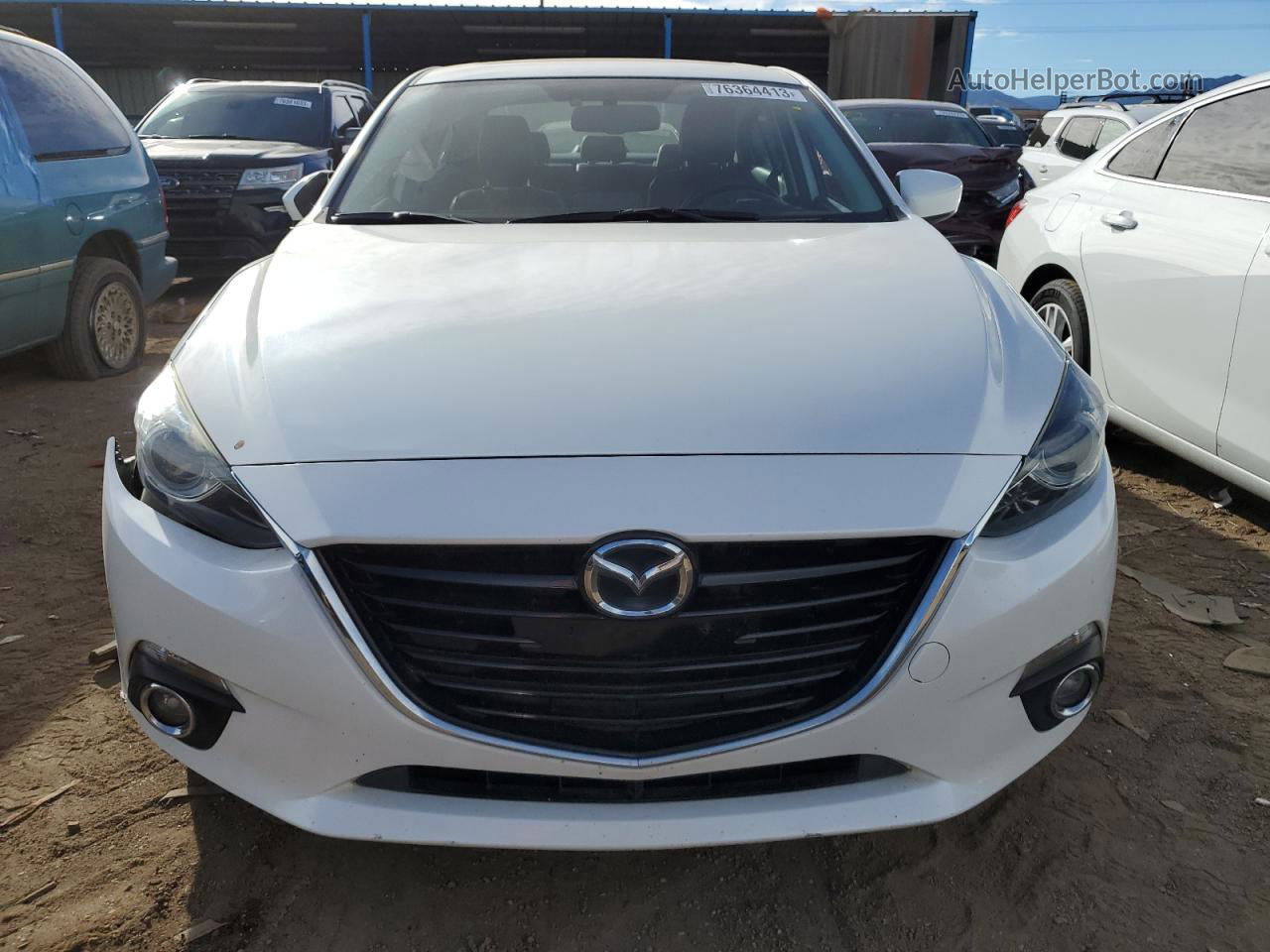 2014 Mazda 3 Grand Touring Белый vin: JM1BM1W34E1182145