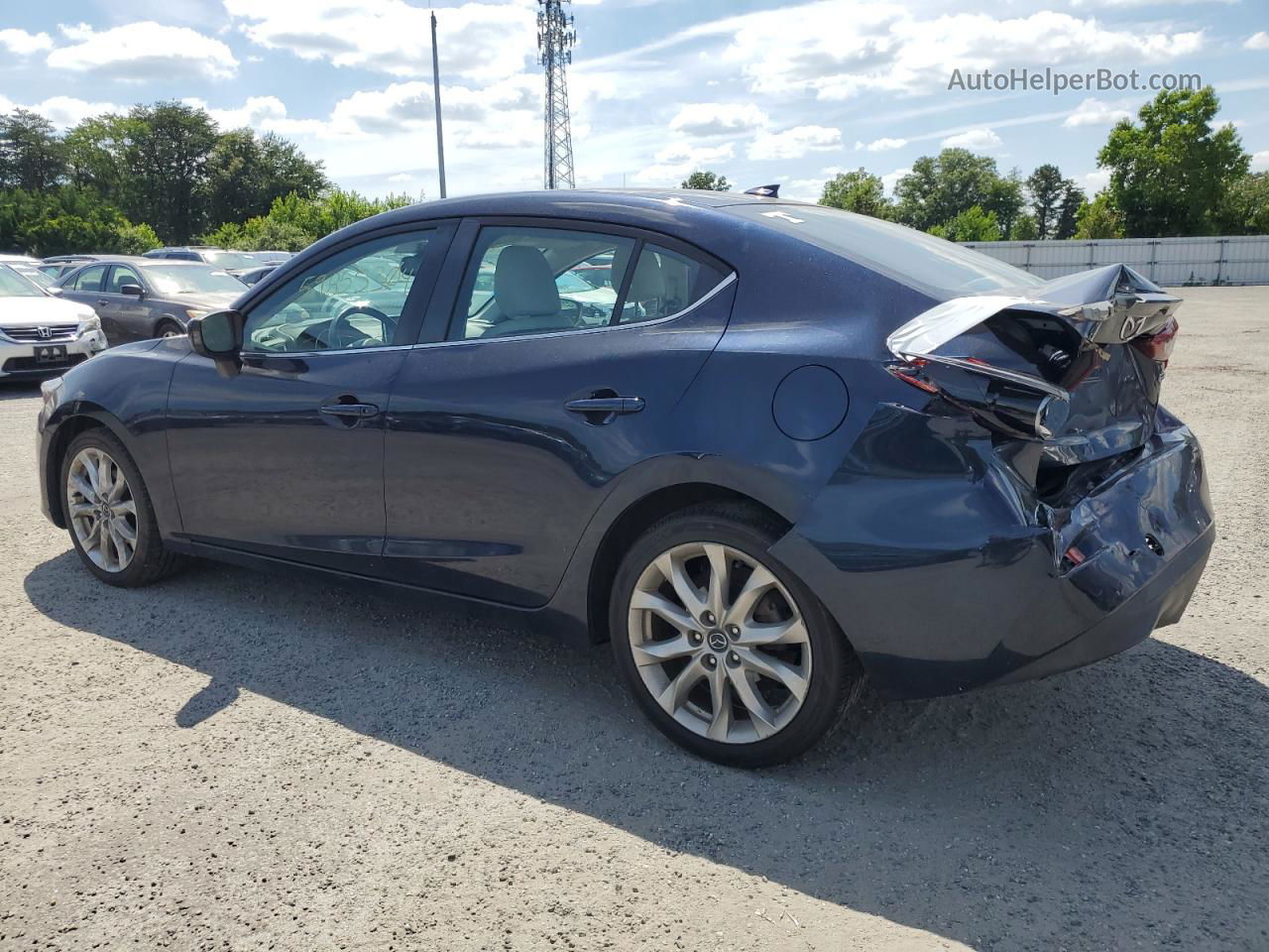 2015 Mazda 3 Grand Touring Blue vin: JM1BM1W34F1218546