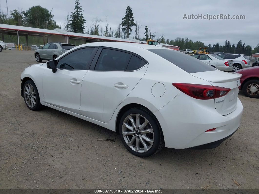 2014 Mazda Mazda3 S Grand Touring Белый vin: JM1BM1W35E1203455