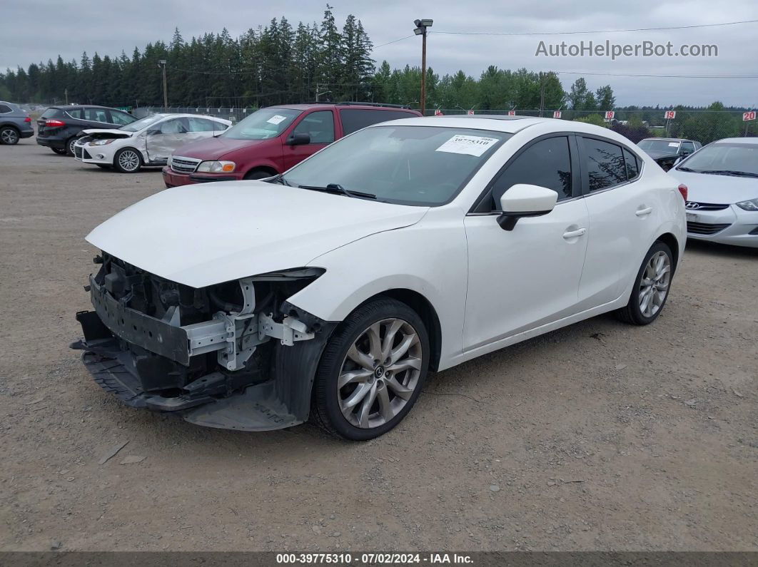 2014 Mazda Mazda3 S Grand Touring White vin: JM1BM1W35E1203455